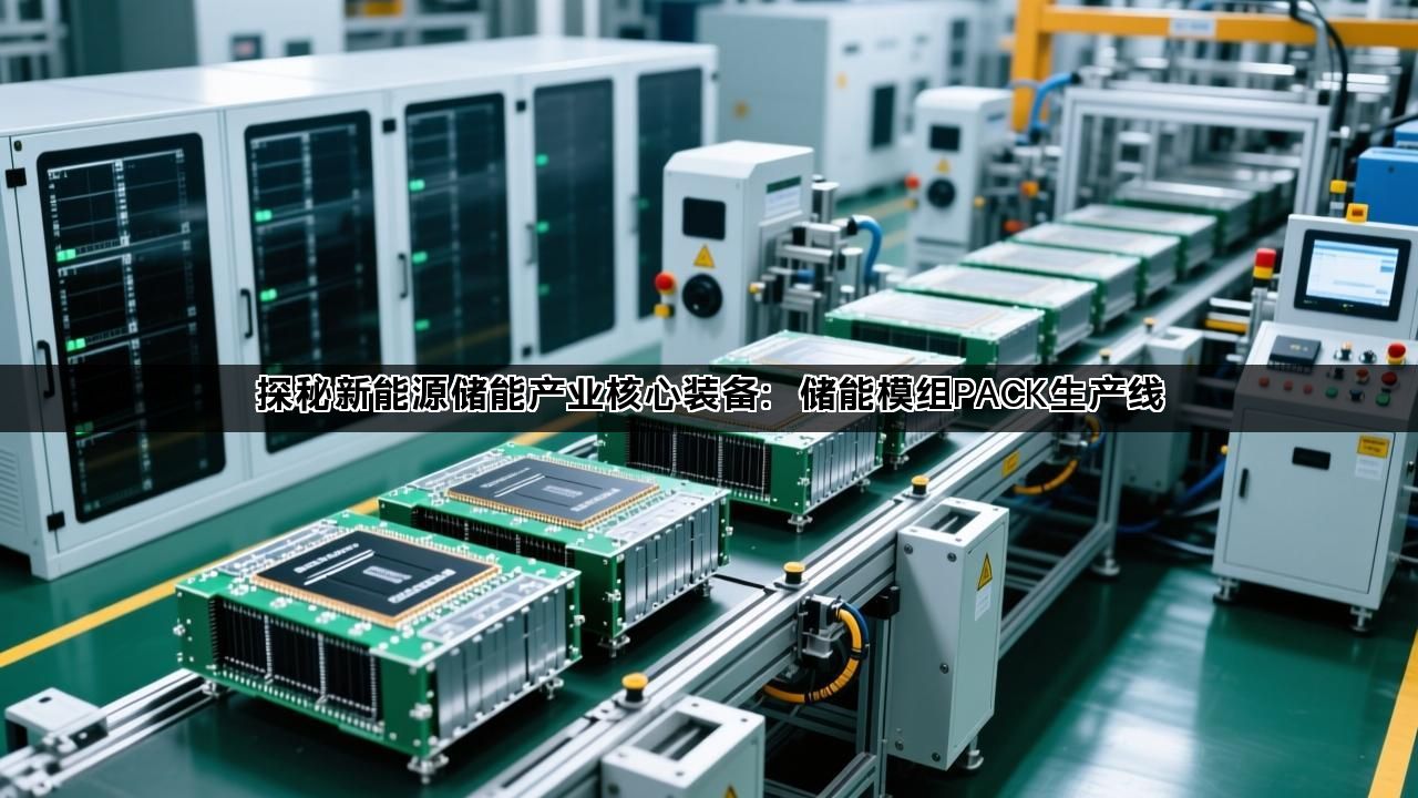 探秘新能源储能产业核心装备：储能模组PACK生产线